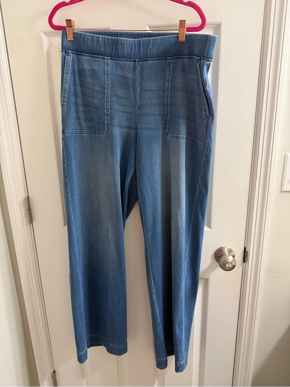 Pure jill J Jill Indigo Wide Leg Pull-On Jeans Medium M
